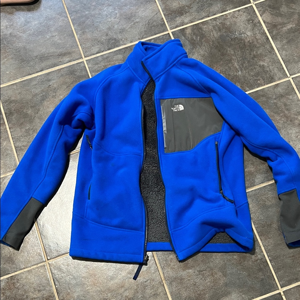The North Face boys Royal Blue and Gray Performance Jacket